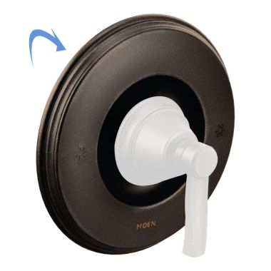 Click here to see Moen 137395ORB Moen 137395ORB Part Escutcheon Mount 1-Handle Tub/Shower, Oil Rubbed Bronze