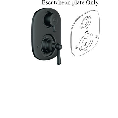 Click here to see Moen 135149WR Moen Rothbury Part Escutcheon, Metal - Wrought Iron (135149WR)