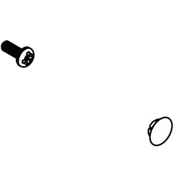 Click here to see Moen 136197WR Moen Kingsley Part Three-Function Plug Button And Screw Kit - Wrought Iron (136197WR)