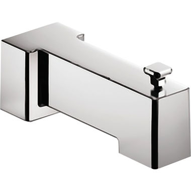 Click here to see Moen S3896 Moen 7-1/4-inch Wall Mounted Chrome Diverter Tub Spout, 1/2-inch Connection Size, Slip-Fit - S3896