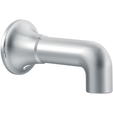 Click here to see Moen S3842 Moen Icon Wall Mounted Chrome Non-Diverter Tub Spout, 1/2-inch Connection Size, Slip Fit - S3842
