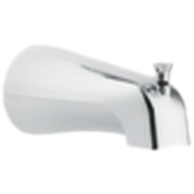 Click here to see Moen 15856 Moen Commercial Wall Mounted Chrome Diverter Tub Spout, Slip Fit, Vandal-Resistant - 15856