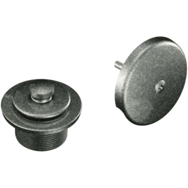 Click here to see Moen T90331PW Moen Pewter Waste and Overflow Trim, Push-N-Lock - T90331PW