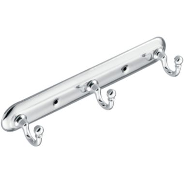 Click here to see Moen 7603CH Moen Yorkshire Triple Robe Hook, Zinc Alloy, Chrome - 7603CH