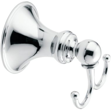 Click here to see Moen DN2603CH Moen Glenshire Double Robe Hook with Mountaing Hardware, Zinc Constructed, Chrome - DN2603CH