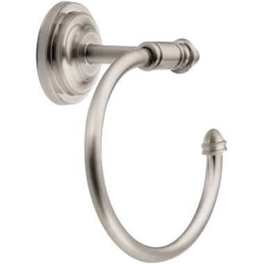 Click here to see Moen DN4186BN Moen DN4186BN Stockton Hand Towel Ring, Brushed Nickel