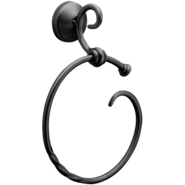 Click here to see Moen Creative Specialties DN4986BK Moen DN4986BK Towel Ring