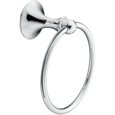 Click here to see Moen DN7786CH Moen Lounge Wall Mounted Hand Towel Ring, Chrome - DN7786CH