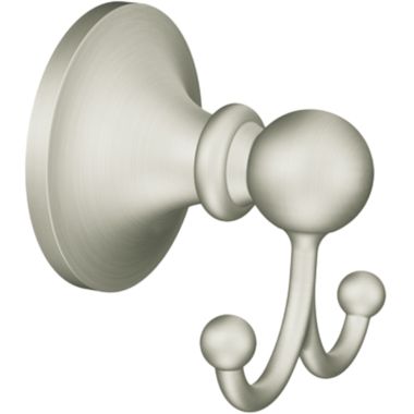 Click here to see Moen Creative Specialties DN8203BN Moen DN8203BN Wembley Double Robe Hook, Brushed Nickel