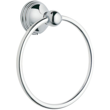 Click here to see Moen DN8486CH Moen Preston Wall Mounted Hand Towel Ring, Chrome - DN8486CH