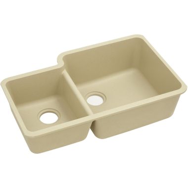 Click here to see Elkay ELGOU3321LSD0 Elkay ELGOU3321LSD0 Quartz Classic Double Bowl Under Mount Sink with Aqua Divide