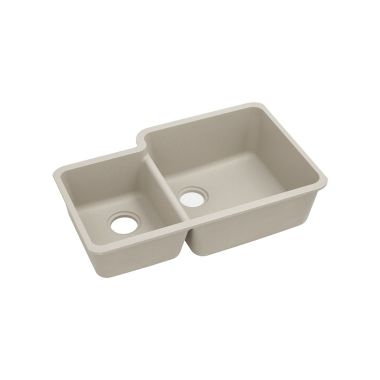 Click here to see Elkay ELGOU3321LPT0 Elkay ELGOU3321LPT0 Quartz Classic Double Bowl Under Mount Sink with Aqua Divide