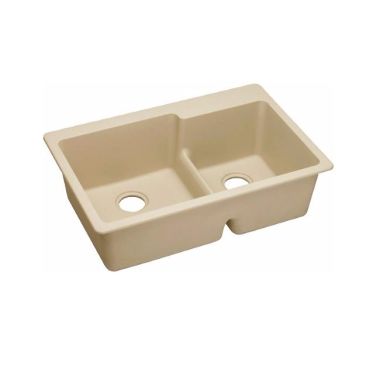 Click here to see Elkay ELGLBO3322SD0 Elkay ELGLBO3322SD0 Quartz Classic Double Bowl Top Mount Sink with Aqua Divide