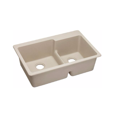 Click here to see Elkay ELGLBO3322PT0 Elkay ELGLBO3322PT0 Quartz Classic Double Bowl Top Mount Sink with Aqua Divide