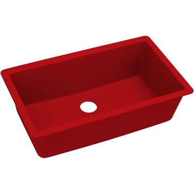 Click here to see Elkay ELXRU13322MA0 Elkay Quartz Luxe Single Bowl Undermount Sink - Maraschino (ELXRU13322MA0)