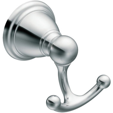 Click here to see Moen YB2203CH Moen Brantford Double Robe Hook, Zinc Constructed, Chrome - YB2203CH