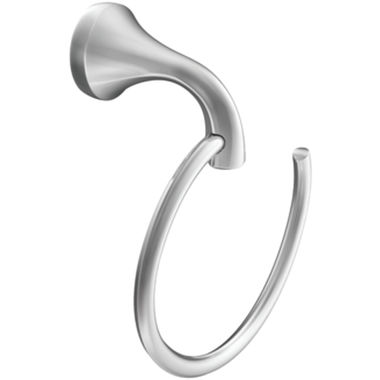 Click here to see Moen YB2886CH Moen Eva Wall Mounted Hand Towel Ring, Zinc Constructed, Chrome - YB2886CH
