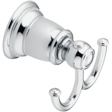 Click here to see Moen YB5403CH Moen Kingsley Double Robe Hook, Zinc Constructed, Chrome - YB5403CH