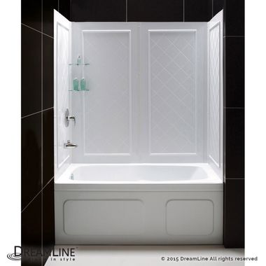 Click here to see DreamLine SHBW-1360603-01 DreamLine QWALL-Tub 56-60