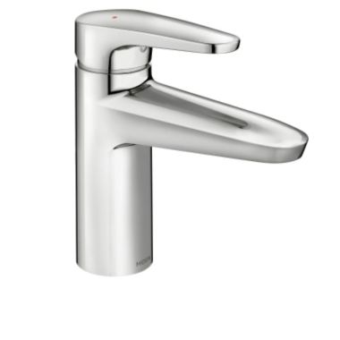 Click here to see Moen 9417F12 Moen M-Dura Chrome Commercial Lavatory Faucet with Lever Handle, Without Drain, 1.2 GPM - 9417F12 