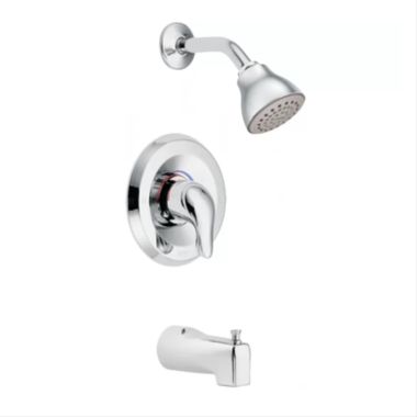 Click here to see Moen L2353EP Moen Chateau Posi-Temp Tub/Shower Faucet with Adjustable Temp Limit Stop, 1.75 GPM, 1-Function, Single Lever Handle, Eco-Performance, Chrome - L2353EP