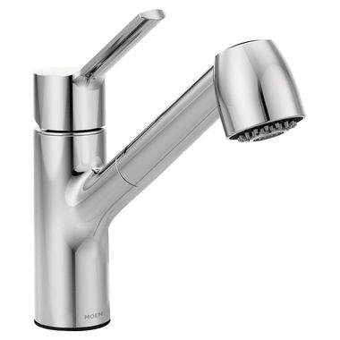 Click here to see Moen 7585C Moen Method Single Handle Pull-Out Kitchen Faucet, Chrome - 7585C