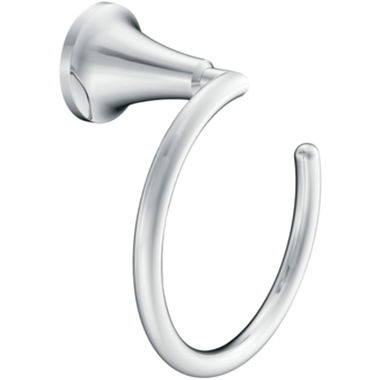 Click here to see Moen YB5886CH Moen Icon Wall Mounted Towel Ring, Zinc Constructed, Chrome - YB5886CH