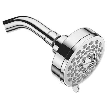 Click here to see Moen 20001 Moen Eos 3-3/4in 3-Spray Function Showerhead, Fixed Wall-Mount Showerhead, Eco-Performance, WaterSense Certified, 1.75 GPM, Chrome - 20001