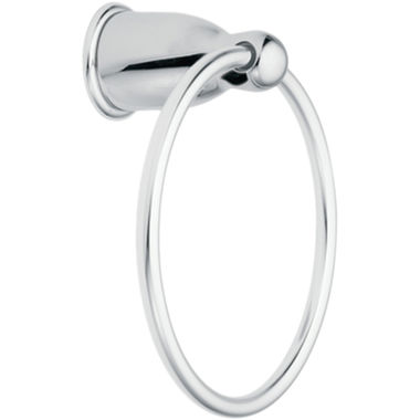 Click here to see Moen YB8086CH Moen Mason Round Wall Mounted Hand Towel Ring, Zinc Constructed, Chrome - YB8086CH