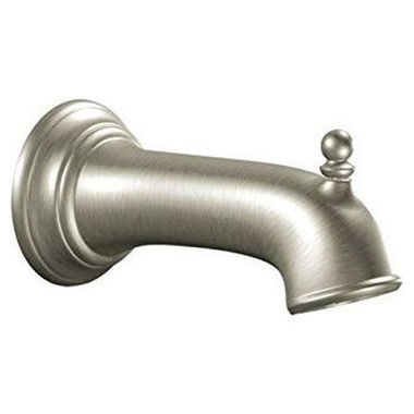 Click here to see Moen 3737BN Moen Dartmoor Wall-Mount Brushed Nickel Tub Spout with Pull-Up Diverter, Slip Fit, 1/2-inch Connection Size - 3737BN