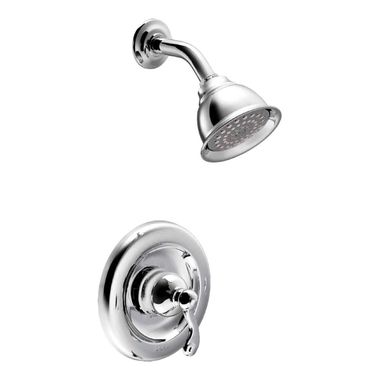 Click here to see Moen T2122EP Moen Traditional Posi-Temp Single-Handle Shower Faucet, One-Funtion, 2.5 GPM, Lever Handle, Eco-Performance, M-PACT, Chrome - T2122EP 