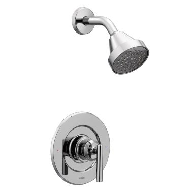 Click here to see Moen T2902EP Moen Gibson Posi-Temp Single-Handle Shower Faucet, One-Function, 1.75 GPM, Lever Handle, Eco-Performance, M-PACT, Chrome - T2902EP