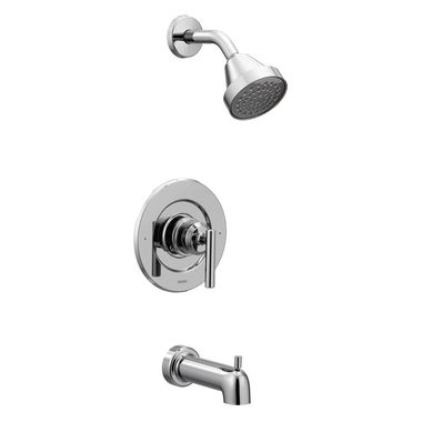 Click here to see Moen T2903EP Moen Gibson Posi-Temp Tub/Shower Faucet, 1.75 GPM, 1-Function, Single Lever Handle, M-PACT, Eco-Performance, Chrome - T2903EP