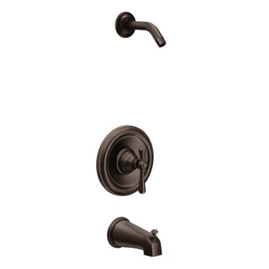 Click here to see Moen T3113NHORB Moen Kingsley Moentrol Tub/Shower Faucet, Single Lever Handle, Less Showerhead, M-PACT, Oil Rubbed Bronze - T3113NHORB