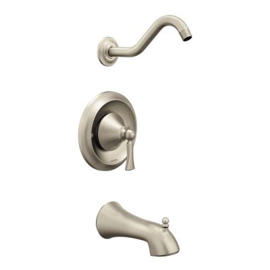 Click here to see Moen T5503NHBN Moen Wynford Moentrol Single-Handle Tub/Shower Faucet, M-PACT, Less Showerhead, Brushed Nickel - T5503NHBN