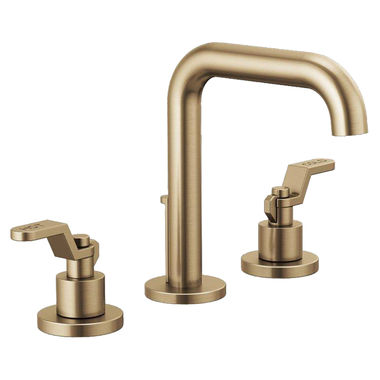 Click here to see Brizo 65335LF-GLLHP Brizo 65335LF-GLLHP Luxe Gold Less Handles Two Handle Widespread Lavatory Faucet Less Handles