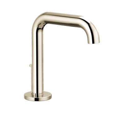 Click here to see Brizo 65335LF-PNLHP-ECO Brizo Litze Two-Handle Widespread Brillance Polished Nickel Bathroom Faucet with Metal Pop-Up, 1.2 GPM, Three-Hole, Less Handles - 65335LF-PNLHP-ECO