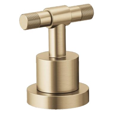 Click here to see Brizo HL633-GL Brizo Metal T-Lever Handle Kit for Litze Roman Tub Faucet with Textural Knurling Detail, ADA, Brilliance Luxe Gold - HL633-GL