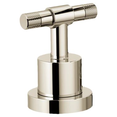 Click here to see Brizo HL633-PN Brizo Metal T-Lever Handle Kit for Litze Roman Tub Faucet with Textural Knurling Detail, ADA, Brilliance Polished Nickel - HL633-PN