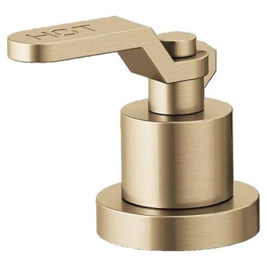 Click here to see Brizo HL634-GL Brizo Industrial Lever Handle Kit for Litze Roman Tub Faucet with Hot and Cold Debossed Letters, ADA, Brilliance Luxe Gold - HL634-GL
