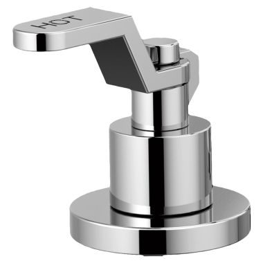Click here to see Brizo HL5334-PC Brizo Industrial Lever Handle Kit for Litze Widespread Lavatory Faucet with Hot and Cold Debossed Letters, ADA, Polished Chrome - HL5334-PC