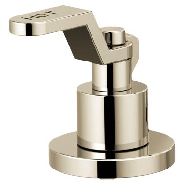 Click here to see Brizo HL5334-PN Brizo Industrial Lever Handle Kit for Litze Widespread Lavatory Faucet with Hot and Cold Debossed Letters, ADA, Brilliance Polished Nickel - HL5334-PN