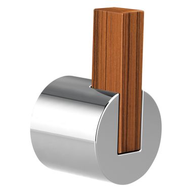 Click here to see Brizo HL7032-PCTK Brizo Litze Lever Handle Kit for Floor Mount Tub Filler, ADA, Polished Chrome /Teak Wood - HL7032-PCTK