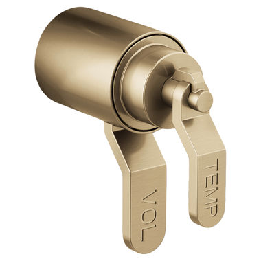 Click here to see Brizo HL7534-GL Brizo Industrial Lever Handle Kit for Litze Thermostatic Valve with Diverter Trim,  ADA, Brilliance Luxe Gold - HL7534-GL