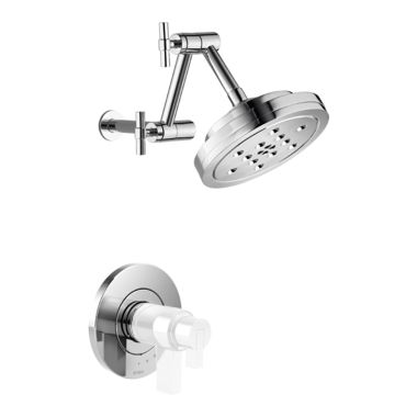 Click here to see Brizo T60235-PCLHP Brizo Litze TempAssure Thermostatic Shower Faucet with Multi-Function Showerhead, Less Handles, 1.75 GPM, Polished Chrome - T60235-PCLHP
