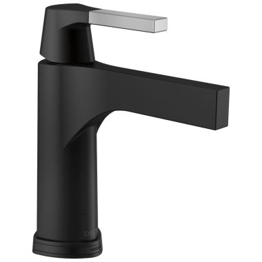Click here to see Delta 574T-CS-DST Delta Zura Touchless Lavatory Faucet with Escutcheon, Metal Pop-Up, 1.2 GPM, Single-Handle, DIAMOND Seal, Touch2O, Chrome/Matte Black - 574T-CS-DST