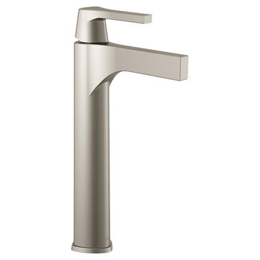 Click here to see Delta 774-SS-DST Delta Zura Vessel Lavatory Faucet, Less Drain, 1.2 GPM, WaterSense, DIAMOND Seal, Stainless - 774-SS-DST