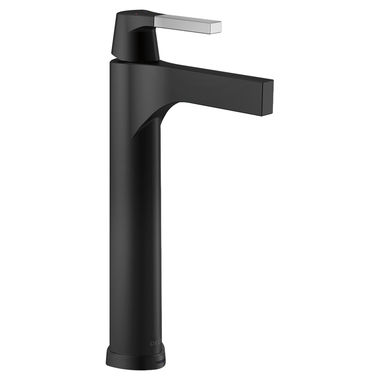 Click here to see Delta 774T-CS-DST Delta Zura Touchless Lavatory Faucet with Touch2Oxt Technology, Less Drain, 1.2 GPM, DIAMOND Seal, Polished Chrome/Matte Black - 774T-CS-DST