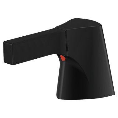 Click here to see Delta H274BL Delta Zura Metal Lever Handle Set for Bathroom Faucets, ADA, Matte Black, Pack of 2 - H274BL