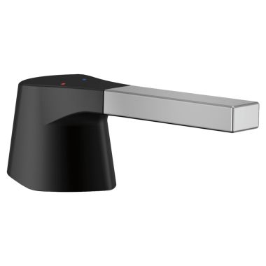 Click here to see Delta RP84411CS Delta Zura Metal Lever Handle Kit w/ Accent, Chrome/Matte Black - RP84411CS